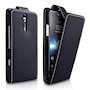 YouSave Accessories Sony Xperia S Leather-Effect Flip Case - Black